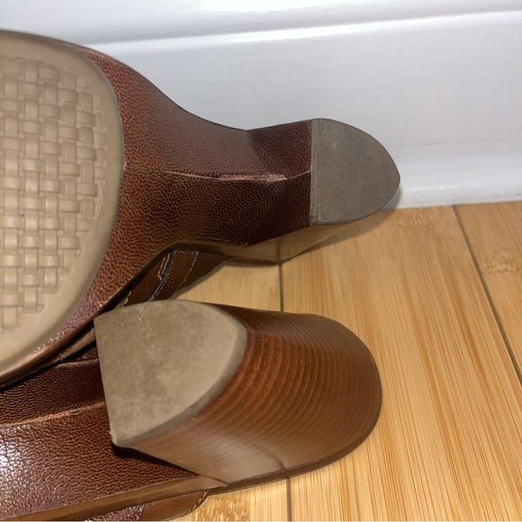Cole Haan Brown Leather Clogs with Buckle size 10B Brazil - Picture 7 of 7
